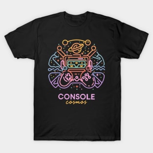 CONSOLE COSMOS NEON silhouette T-Shirt